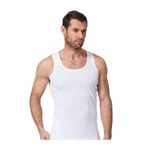 Namaldı Erkek Ince Askılı Atlet,%100 Pamuk, Ribana, Beyaz, 3'lü Paket