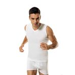 Namaldı Erkek Ribana V Yaka Spor Fanila 3'lü Paket - 118 - S - Beyaz