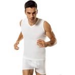 Namaldı Erkek Ribana V Yaka Spor Fanila 3'lü Paket - 118 - XL - Beyaz