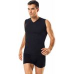 Namaldı Erkek Ribana V Yaka Spor Fanila 3'lü Paket - 118 - XL - Siyah