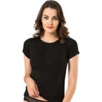 Namaldı Kadın Kısa Kol Termal Atlet Siyah XL Polyester Malzeme ile Rahat Kullanım