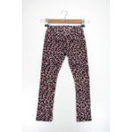 Name Baby & Kids Kız Çocuk Fransız Kadife Leopar Desen Yumuş Tayt - 13 - 14 Yaş - Pembe