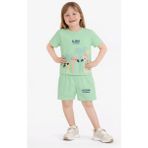 Name Baby & Kids Kız Çocuk Şortlu Yazlık Pijama Takımı Flamingo Temalı NBK-6156 - Mint - 7 - 8 Yaş