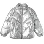 Name İt 13233969-SILVER Gri Kids Nkfmisty Puffer Çocuk Günlük Mont