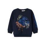 NAME IT Erkek Bebek NMMFALK JURASSIC SWEAT UNB SKY Sweatshirt Koyu Mavi 2-3 yaş