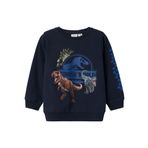 NAME IT Erkek Bebek NMMFALK JURASSIC SWEAT UNB SKY Sweatshirt Koyu Mavi 3-4 yaş