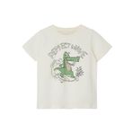 NAME IT Erkek Bebek NMMZIPPY SS TOP Tişört Krem 5 yaş