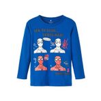 NAME IT Erkek Çocuk Açık Lacivert Tişört 1,5-2 Yaş NMMSEPP SPIDERMAN LS TOP MAR