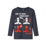 NAME IT Erkek Çocuk Antrasit Tişört 1-1,5 Yaş NMMSEPP SPIDERMAN LS TOP MAR