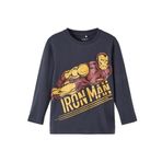 NAME IT Erkek Çocuk Antrasit Tişört 1,5-2 Yaş NMMNIMBUS MARVEL LS TOP BOX MAR