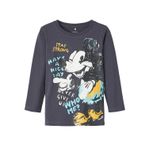 NAME IT Erkek Çocuk Antrasit Tişört 2-3 Yaş NMMSTRYG MICKEY LS TOP WDI