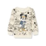 NAME IT Erkek Çocuk Bej Sweatshirt 1,5-2 Yaş NMMOBIS MICKEY SWEAT BRU WDI