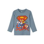 NAME IT Erkek Çocuk Gri Tişört 1,5-2 Yaş NMMALVUX LOONEY LS TOP WAB