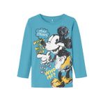 NAME IT Erkek Çocuk Mavi Tişört 2-3 Yaş NMMSTRYG MICKEY LS TOP WDI
