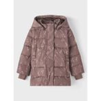 Name It Kahve Kadın Mont NMFMEDOW03 Jacket Leaves Fo - 2 Yaş