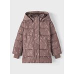 Name İt Kahve Kız Çocuk Mont NMFMEDOW03 JACKET LEAVES FO