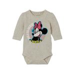 NAME IT Kız Bebek Bej Body 0-1 Ay NBFJERRI MINNIE LS BODY WDI