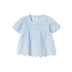 NAME IT Kız Bebek NMFFESINNE SS TOP Tişört Açık Mavi 5 yaş