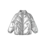NAME IT Kız ceketi Puffer, Gümüş, 140