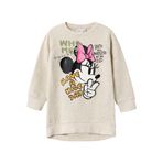 NAME IT Kız Çocuk Bej Elbise 5 Yaş NMFSIMINA MINNIE SWE TUNIC BRU WDI