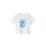 Name It Kız Çocuk Beyaz Kısa Kollu Tişört 5 Yaş Beden NMFJASSA SS NREG TOP PB Modeli