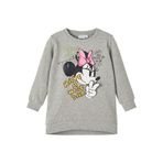 NAME IT Kız Çocuk Gri Melanj Elbise 2-3 Yaş NMFSIMINA MINNIE SWE TUNIC BRU WDI