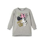 NAME IT Kız Çocuk Gri Melanj Elbise 5 Yaş NMFSIMINA MINNIE SWE TUNIC BRU WDI