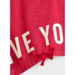 Name It Kız Çocuk Kırmızı Sweatshirt Nkfnalıve Ls Crop Sweat Bru - 11 - 12 Yaş