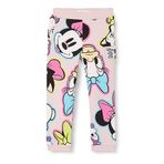 NAME IT Kız Çocuk Mat Koyu Lila Pantolon 1-1,5 Yaş NMFJENNA MINNIE SWE PANT UNB WDI
