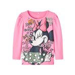 NAME IT Kız Çocuk Pembe Tişört 2-3 Yaş NMFSISA MINNIE LS TOP WDI