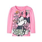 NAME IT Kız Çocuk Pembe Tişört 3-4 Yaş NMFSISA MINNIE LS TOP WDI