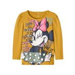 NAME IT Kız Çocuk Turuncu Tişört 3-4 Yaş NMFSISA MINNIE LS TOP WDI