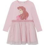 Name It Kız Çocuk Uzun Kol Midi Tül Elbise - Prenses Baskılı - 1,5 - 2 Yaş - Pembe