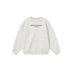 NAME IT Kız çocukları Nkfnakonni Ls Rlx Sweat Bru Sweatshirt, Açık gri melanj, 122-128