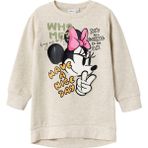 Name It Minnie Mouse Baskılı Oversize Kız Çocuk Sweatshirt - Günlük Kullanım - 5 Yaş - Bej