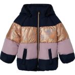 Name It NI13218549 Name It Nmfmılle Puffer Jacket Block Foıl &amp;ccedil;ocuk Mont - 2 Yaş - Lacivert - Pembe