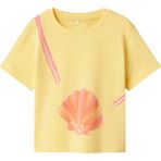 Name It Nmfjassa Ss Nreg Top Pb Sarı Kız Çocuk Kısa Kol T-Shirt - 3 - 4 Yaş