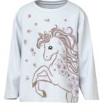 Name It NMFVALIANE LS NREG TOP Beyaz Kız Çocuk Sweatshirt - 2 Yaş