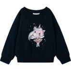 Name It Nmfvenus Ls Nreg Sweat Un Lacivert Kız Çocuk Sweatshirt - 6 Yaş
