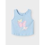 Name It Nmfvigea Tank Short Top Kız Çocuk Askılı T-Shirt 13241642 - Mavi - 3 Yaş