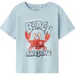 Name It Nmmvagno Ss Loose Top Mavi Erkek Çocuk Kısa Kol T-Shirt - 5 Yaş