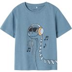 Name It Nmmvılasse Ss Nreg Top Mavi Erkek Çocuk Kısa Kol T-Shirt - 3 - 4 Yaş