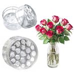 NAMIC 2 Adet Ikebana Spiral Çiçek Standları, Şeffaf Buket Twister, 2 Özellik, Buket Twister Kompozisyon Düğün Ev Romantik Dekorasyon