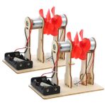 NAMOARLY 2 Takım Rüzgar türbini malzemeleri eğitici oyuncak egitici oyuncak educational toys Rüzgar jeneratörü oyuncakları jeneratör deney modeli jeneratör öğretim modeli motor ahşap