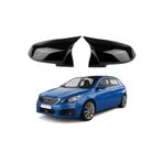 NamTuning Peugeot 308 Uyumlu Yarasa Ayna Kapağı 2014 Ve Üzeri Parlak Siyah