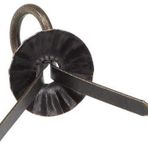 Namvo 100 adet demir retro ahşap kutu kulplar çekmece rakam düğmeleri, 19 mm antik düz desen halka çekme kulp mobilya dekorasyonu için, yeşil bronz