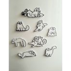 Nana Art 8 Farklı Simon's Cat Seri 2 Kedi Magnet Mıknatıslı Buzdolabı Süsü
