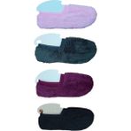 Nana & Mayka Moda 4 Adet Kışlık Kadın Babet Çorap Polar Peluş Patik Ev Patiği Karışık 36-40 - 36 - 40