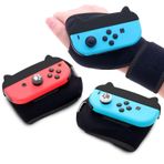 NANANINO Switch Just Dance Wrist Strap, Switch Boxing Accessories for Switch Boxing Game with 2 Switch Thumb Grip Caps - Black
