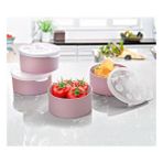Nandy Home 4'lü Mini Saklama Kabı 9x9x4 cm Sert Plastik